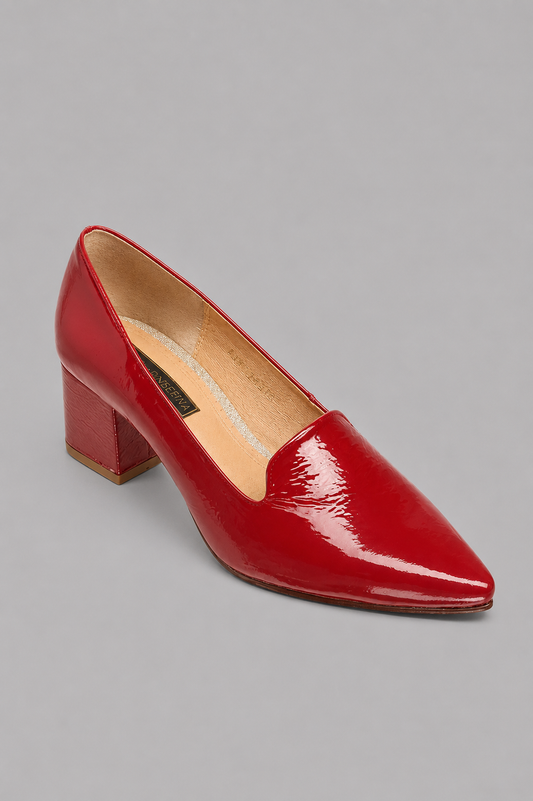 ZAPATILLA DE CHAROL CORRUGADO SAM 711