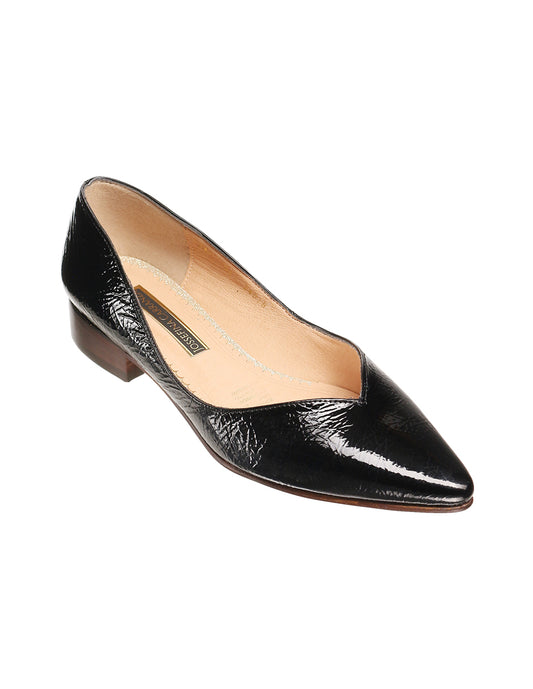 ZAPATILLA DE CHAROL CORRUGADO JOSSEFINA 011