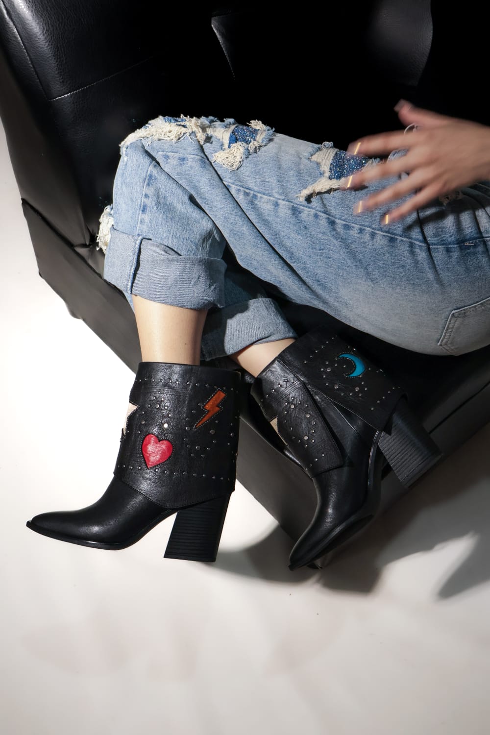 BOTA DE DAMA ROCK AND LOVE ALLAN 075