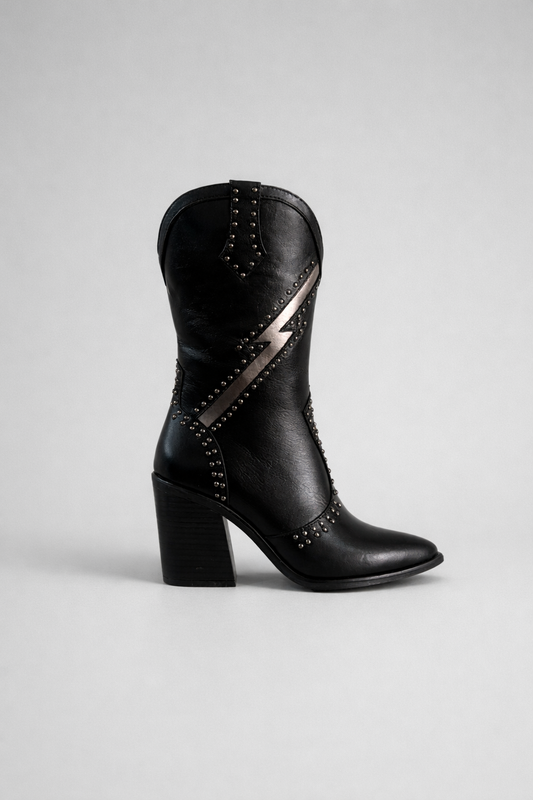 BOTA VAQUERA ALLAN 082 BLACKSILVER