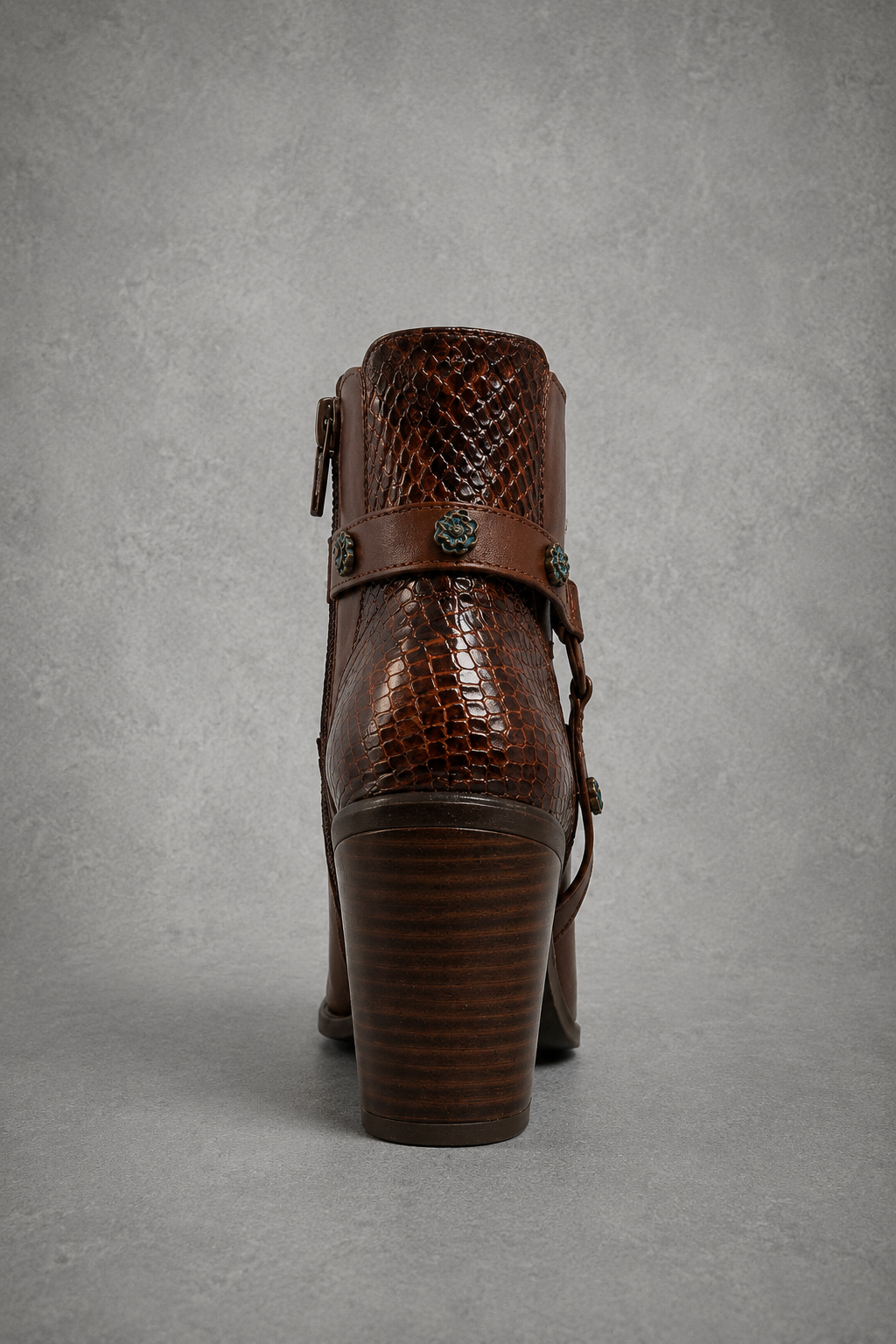 BOTIN VAQUERO DE PIEL PARA DAMA TACON ACUBANADO ALLAN 080
