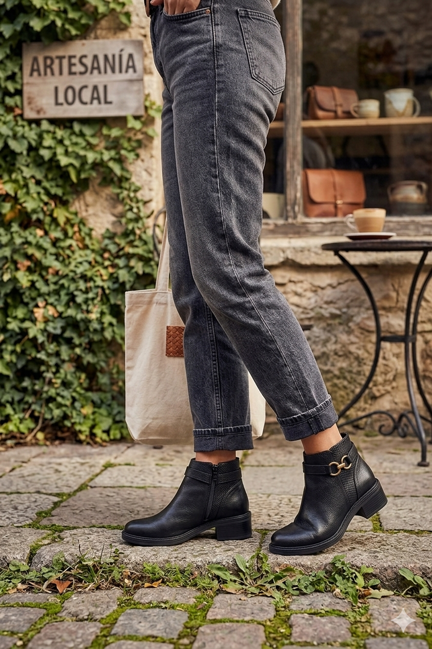 BOTIN DE PIEL LULU 802