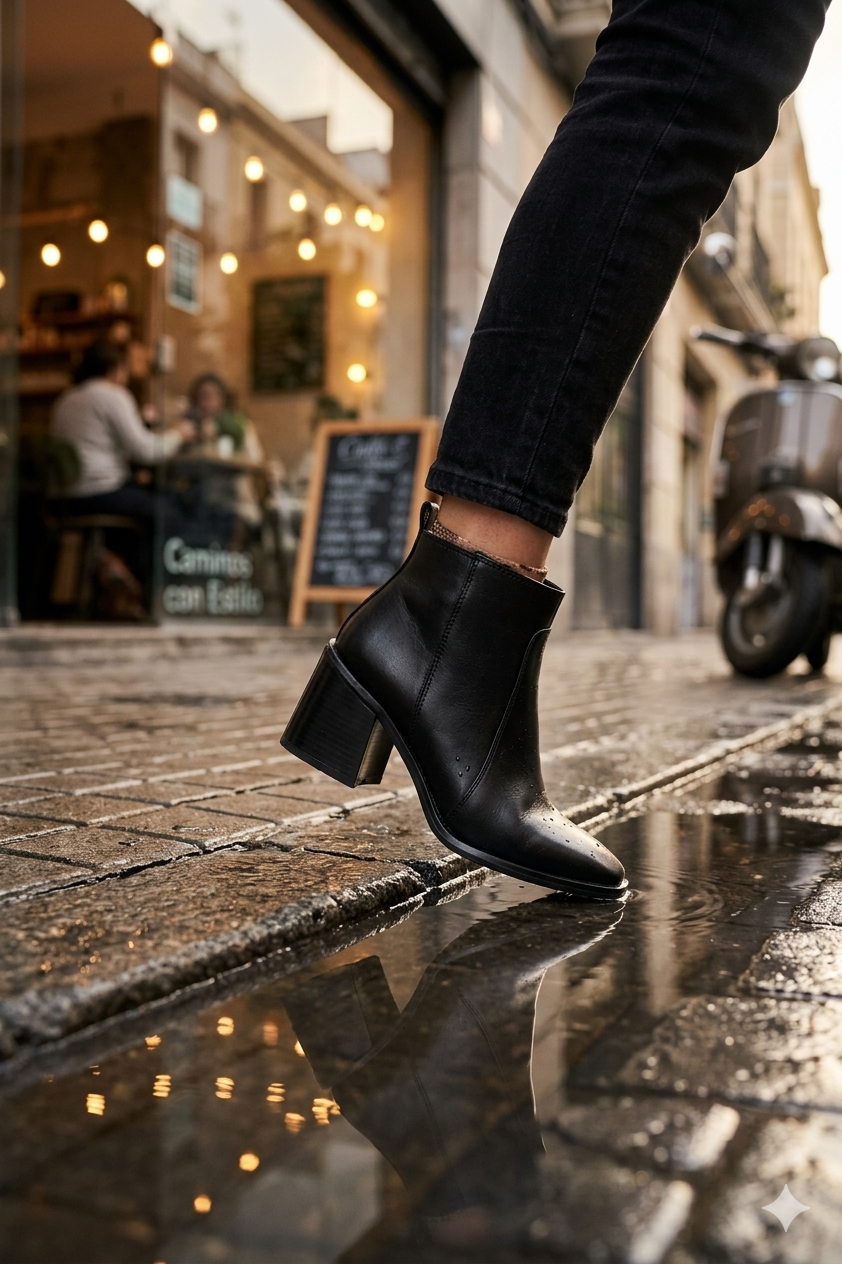 BOTIN DE PIEL LIVIANA 701