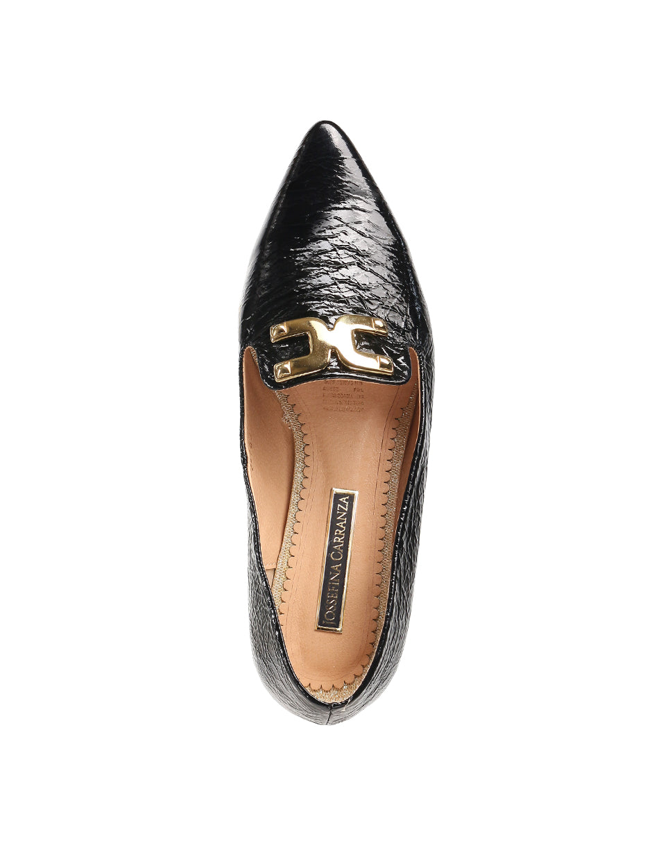 ZAPATILLA DE CHAROL CORRUGADO JOSSEFINA 03H