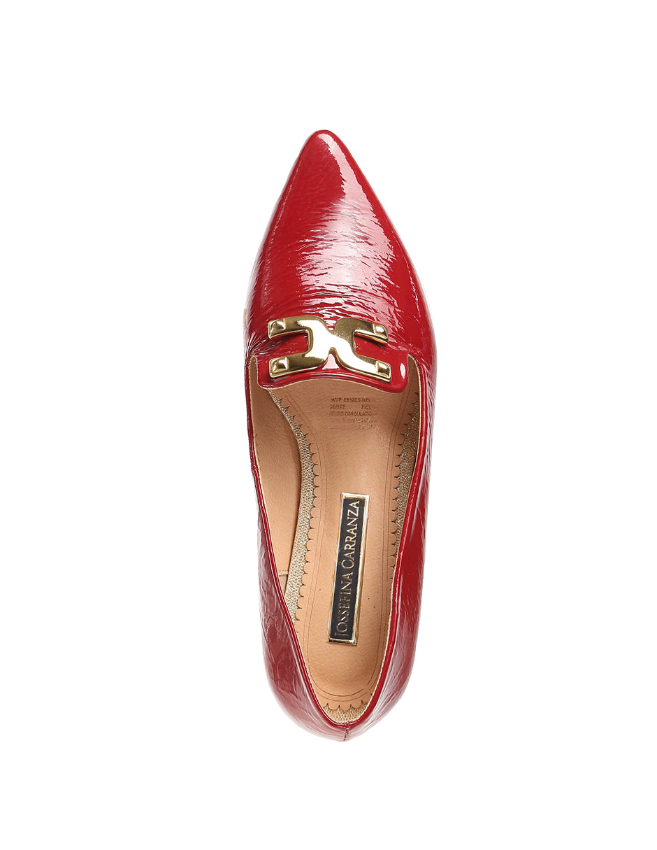 ZAPATILLA DE CHAROL CORRUGADO JOSSEFINA 03H