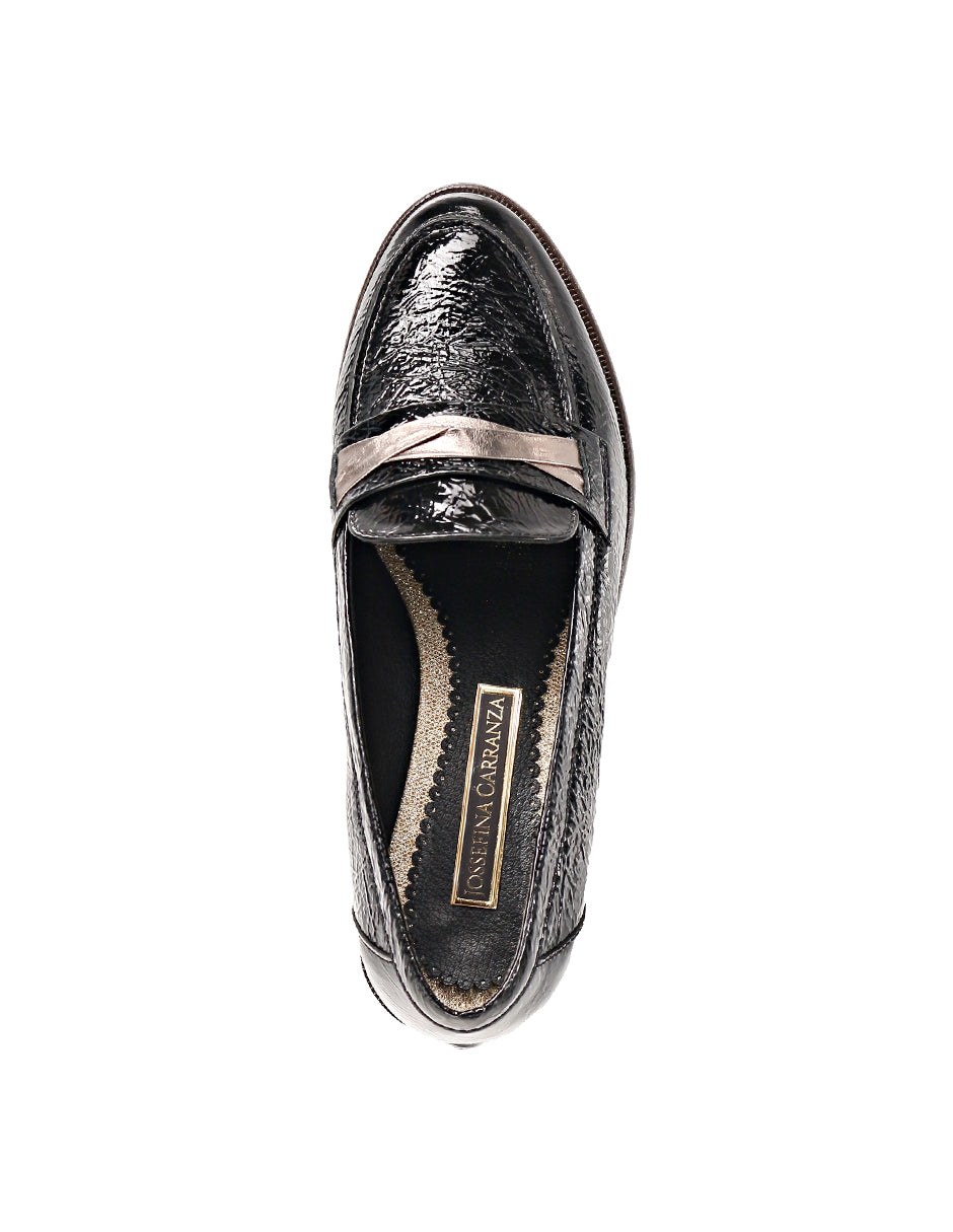 MOCASIN DE CHAROL CORRUGADO MARTITA 060